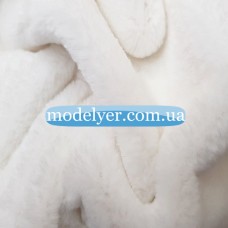 Ткань Мех исскуственный кролик (белый)